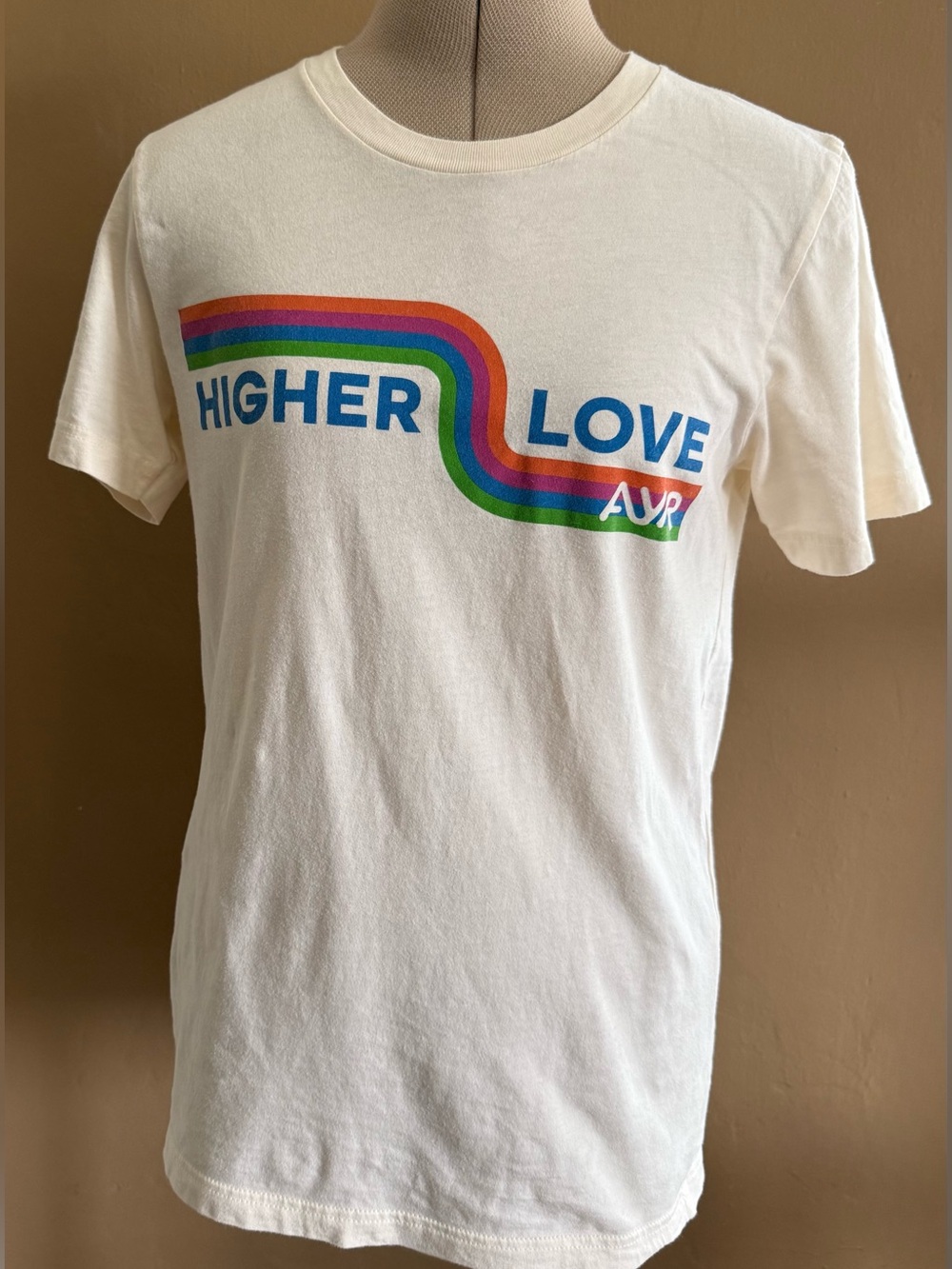 Higher Love AYR tee rainbow festival pride athletic relaxed fit